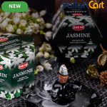 HEM Jasmine Backflow Incense Cones – 40-Piece Brown Jasmine Fragrance Cones