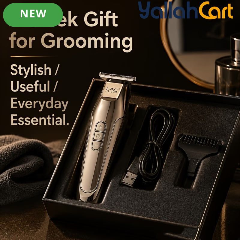 Premium Golden Metal End Hair Edger Trimmer – Coffee Color
