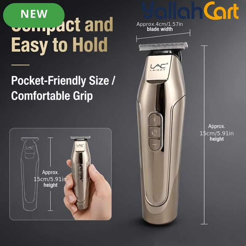 Premium Golden Metal End Hair Edger Trimmer – Coffee Color