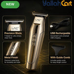 Premium Golden Metal End Hair Edger Trimmer – Coffee Color