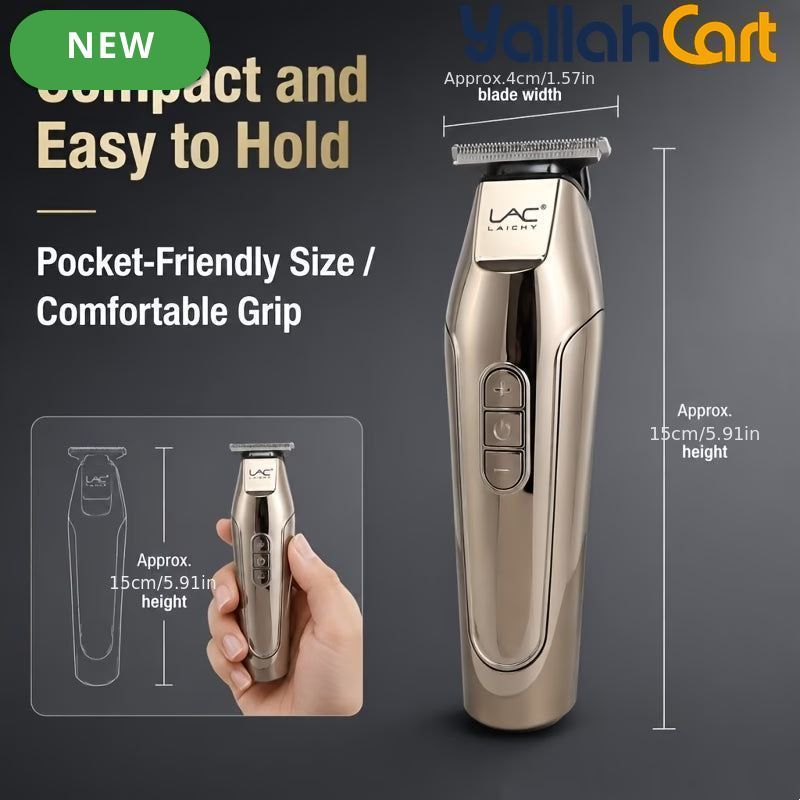 Premium Golden Metal End Hair Edger Trimmer – Coffee Color