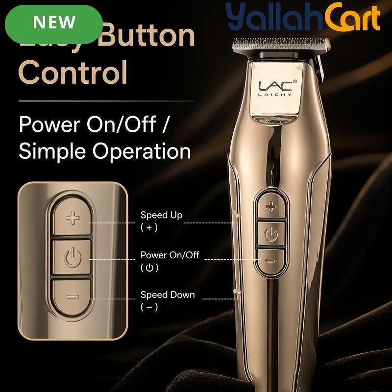 Premium Golden Metal End Hair Edger Trimmer – Coffee Color