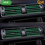 20 Pieces Flexible Shiny Black Car AC Vent Strips