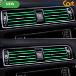 20 Pieces Flexible Shiny Black Car AC Vent Strips