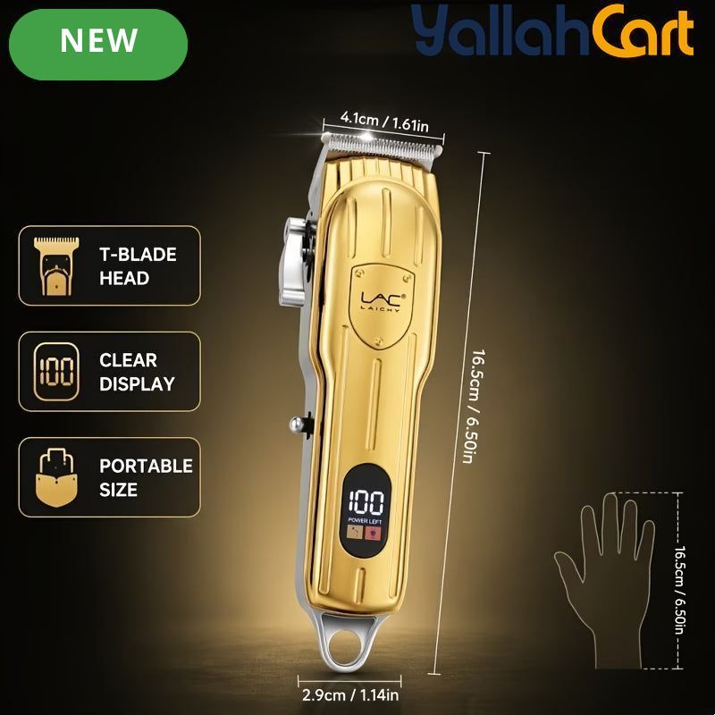 Professional Cordless Hair Clippers for Men – Golden