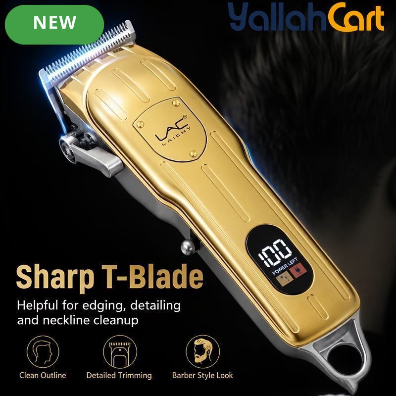Professional Cordless Hair Clippers for Men – Golden