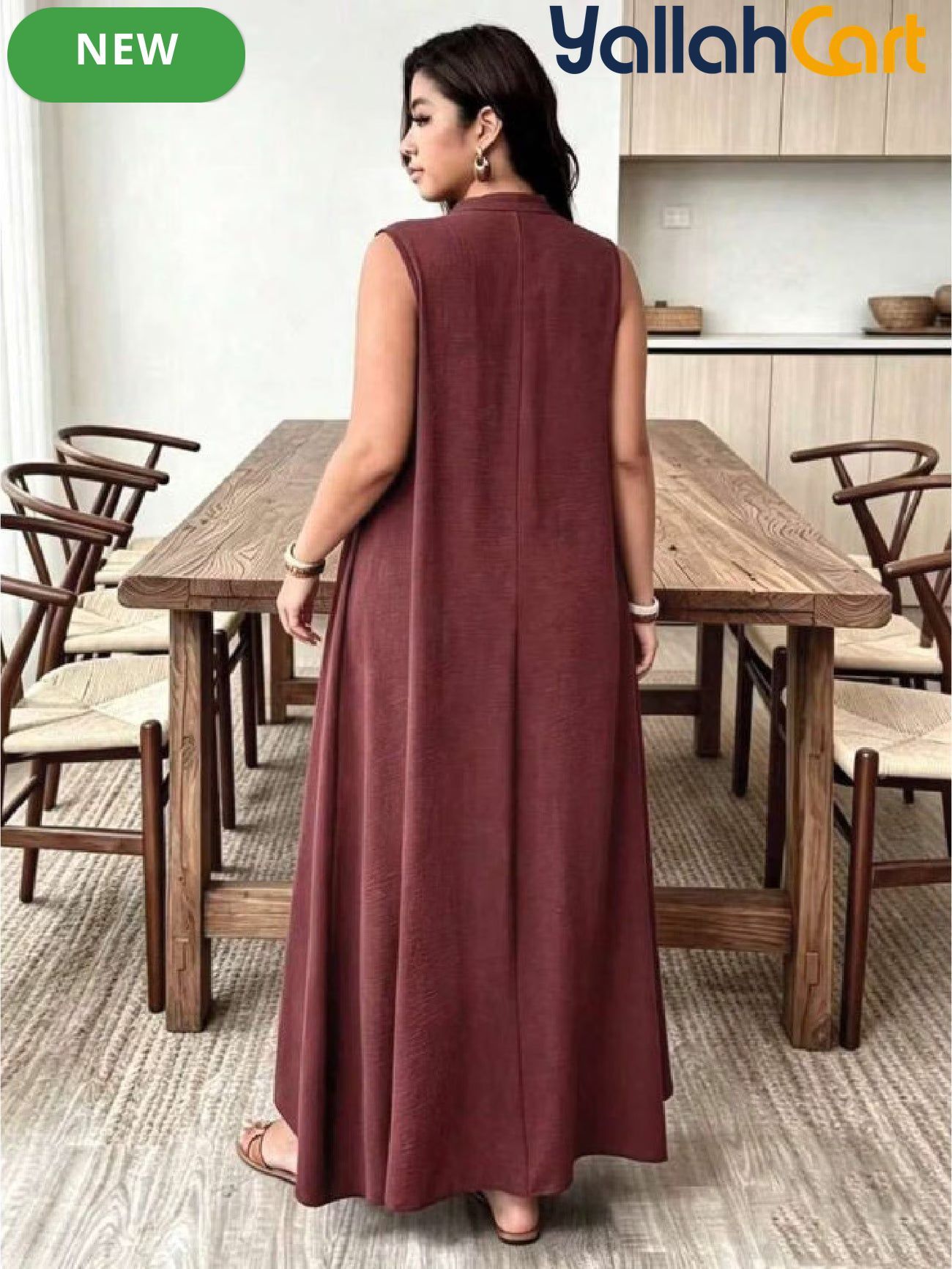 Elegant Women’s V-Neck Long Dress – Army Green Lace Embroidery