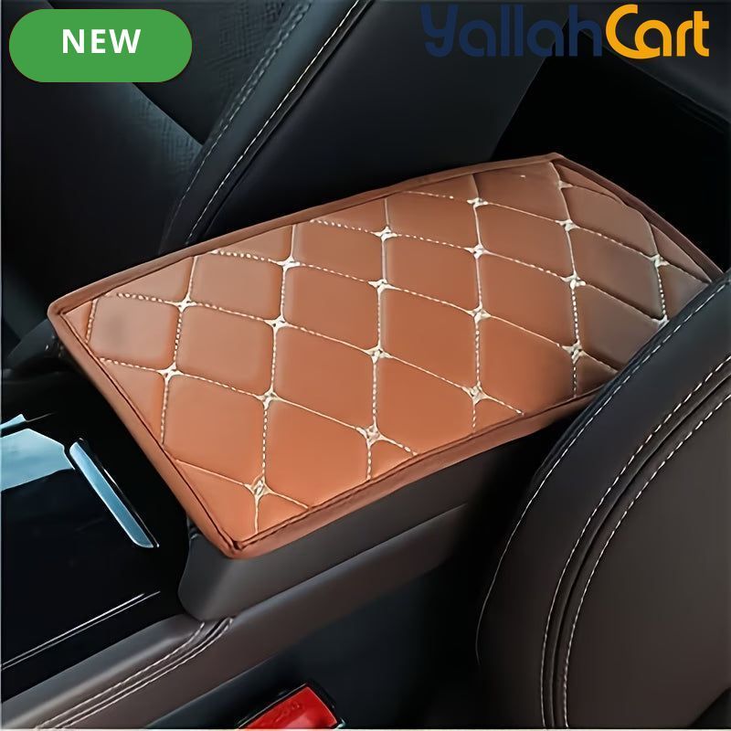Car Center Armrest Mat PU Leather Armrest Protector Pad