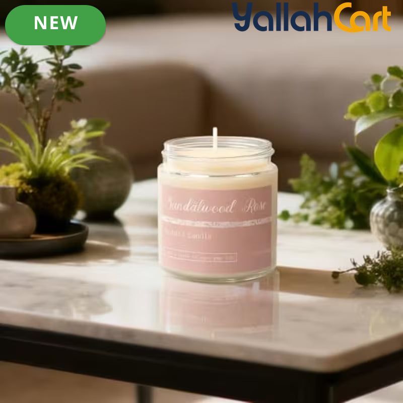 6-Piece Natural Soy Wax Scented Candle Gift Set – 6 Essential Oil Fragrances