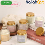 6-Piece Natural Soy Wax Scented Candle Gift Set – 6 Essential Oil Fragrances