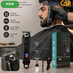 USB Rechargeable Hair Trimmer Barber Grooming Kit – Black