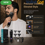 USB Rechargeable Hair Trimmer Barber Grooming Kit – Black