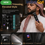 USB Rechargeable Hair Trimmer Barber Grooming Kit – Black