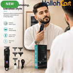 USB Rechargeable Hair Trimmer Barber Grooming Kit – Black