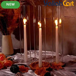 12-Piece Round Clear Wall-Mountable Candle Holders – Modern Classic Décor for Weddings & Home