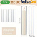 12-Piece Round Clear Wall-Mountable Candle Holders – Modern Classic Décor for Weddings & Home