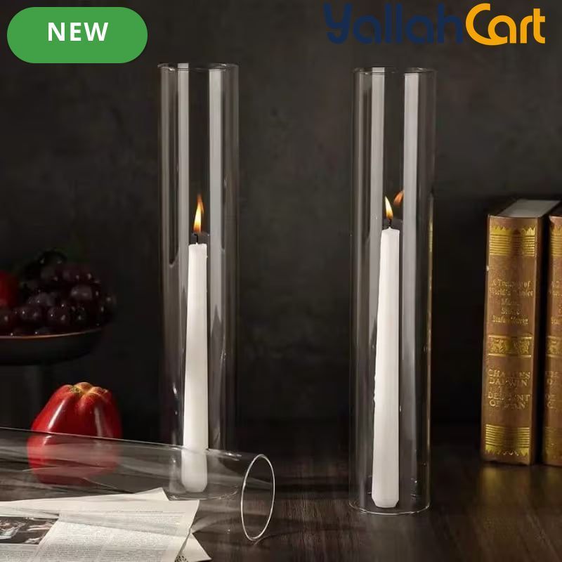 12-Piece Round Clear Wall-Mountable Candle Holders – Modern Classic Décor for Weddings & Home
