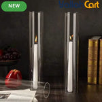 12-Piece Round Clear Wall-Mountable Candle Holders – Modern Classic Décor for Weddings & Home