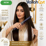 Professional Wide Plate Flat Iron – Black Pink Keratin Hair Straightener