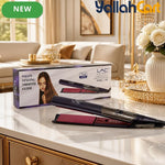 Professional Wide Plate Flat Iron – Black Pink Keratin Hair Straightener