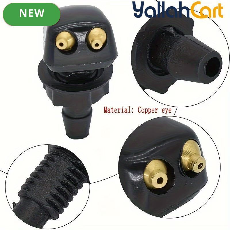 2 Pieces Car Windshield Washer Spray Nozzles Durable Nylon