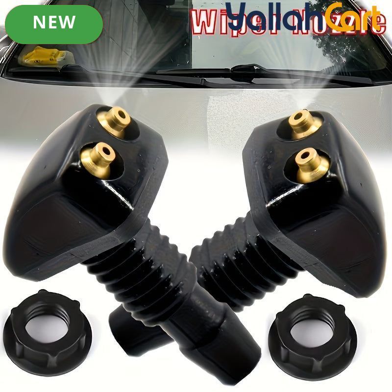 2 Pieces Car Windshield Washer Spray Nozzles Durable Nylon