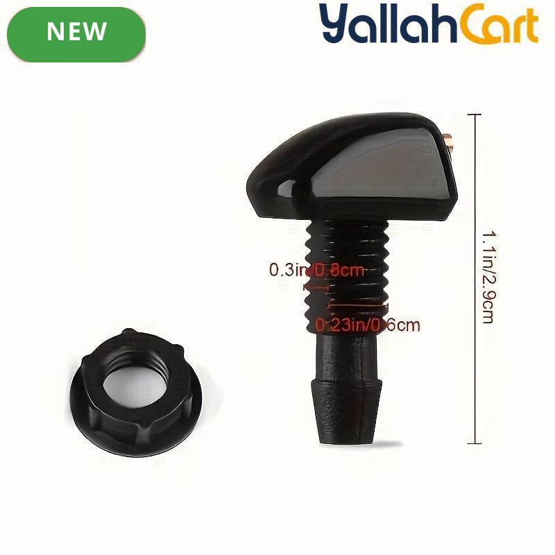 2 Pieces Car Windshield Washer Spray Nozzles Durable Nylon