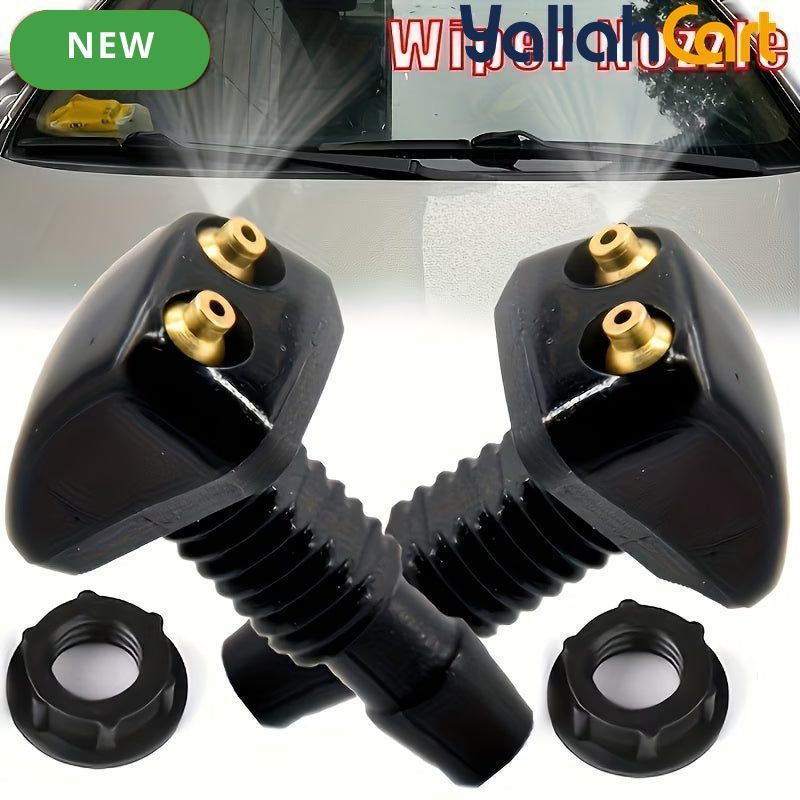 2 Pieces Car Windshield Washer Spray Nozzles Durable Nylon