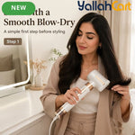 3-in-1 Hot Air Brush & Blow Dryer with Negative Ion Technology – White