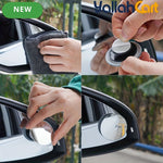 2 Pieces Car Rearview Blind Spot Mirrors 360° Adjustable Wide Angle