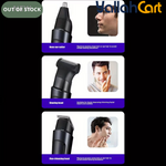 Blue Beard Trimmer for Men – Electric Razor, Cordless Shaver & Grooming Kit