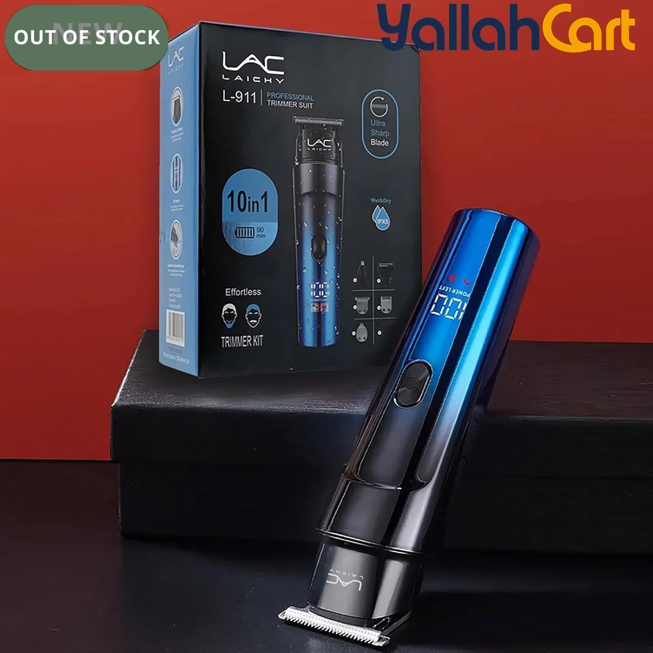 Blue Beard Trimmer for Men – Electric Razor, Cordless Shaver & Grooming Kit
