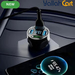 120W 4-Port USB Car Charger with Digital Display Fast Charging