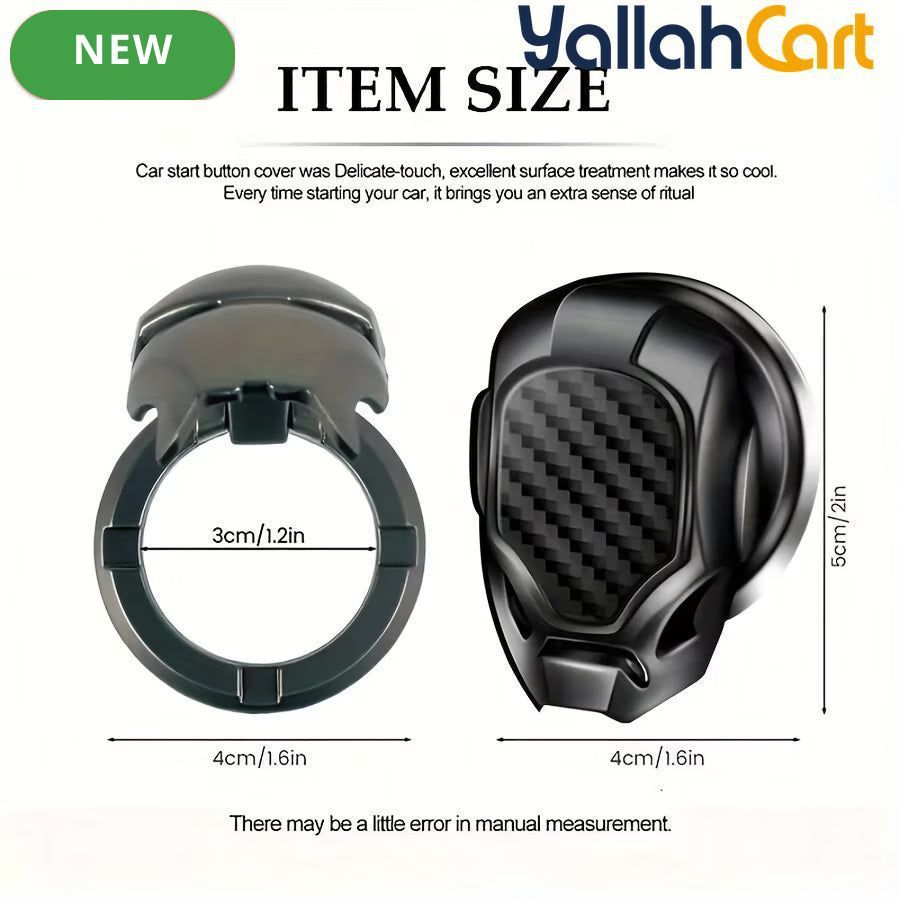 3D Metal Engine Start Stop Push Button Sticker Car Interior