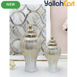 European Luxury Ceramic Bottle Vase – Versatile Decorative Storage for Home & Hotel Décor