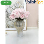 European Luxury Ceramic Bottle Vase – Versatile Decorative Storage for Home & Hotel Décor