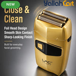 Mini Golden Electric Razor – Compact Corded Shaver for Travel & Daily Grooming