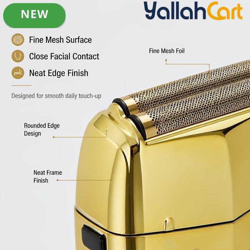 Mini Golden Electric Razor – Compact Corded Shaver for Travel & Daily Grooming