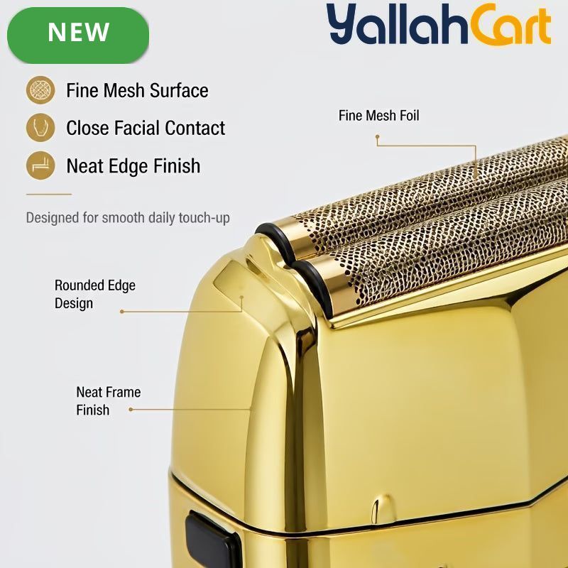Mini Golden Electric Razor – Compact Corded Shaver for Travel & Daily Grooming
