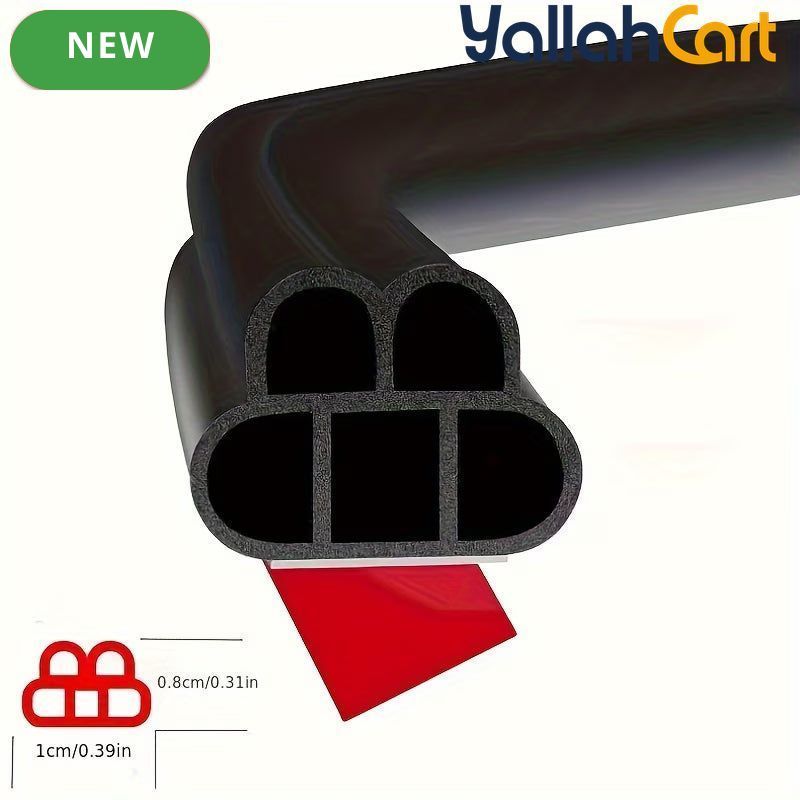 Universal Car Door Weatherstrip Double Layer Thickened Soundproof Seal