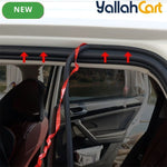 Universal Car Door Weatherstrip Double Layer Thickened Soundproof Seal