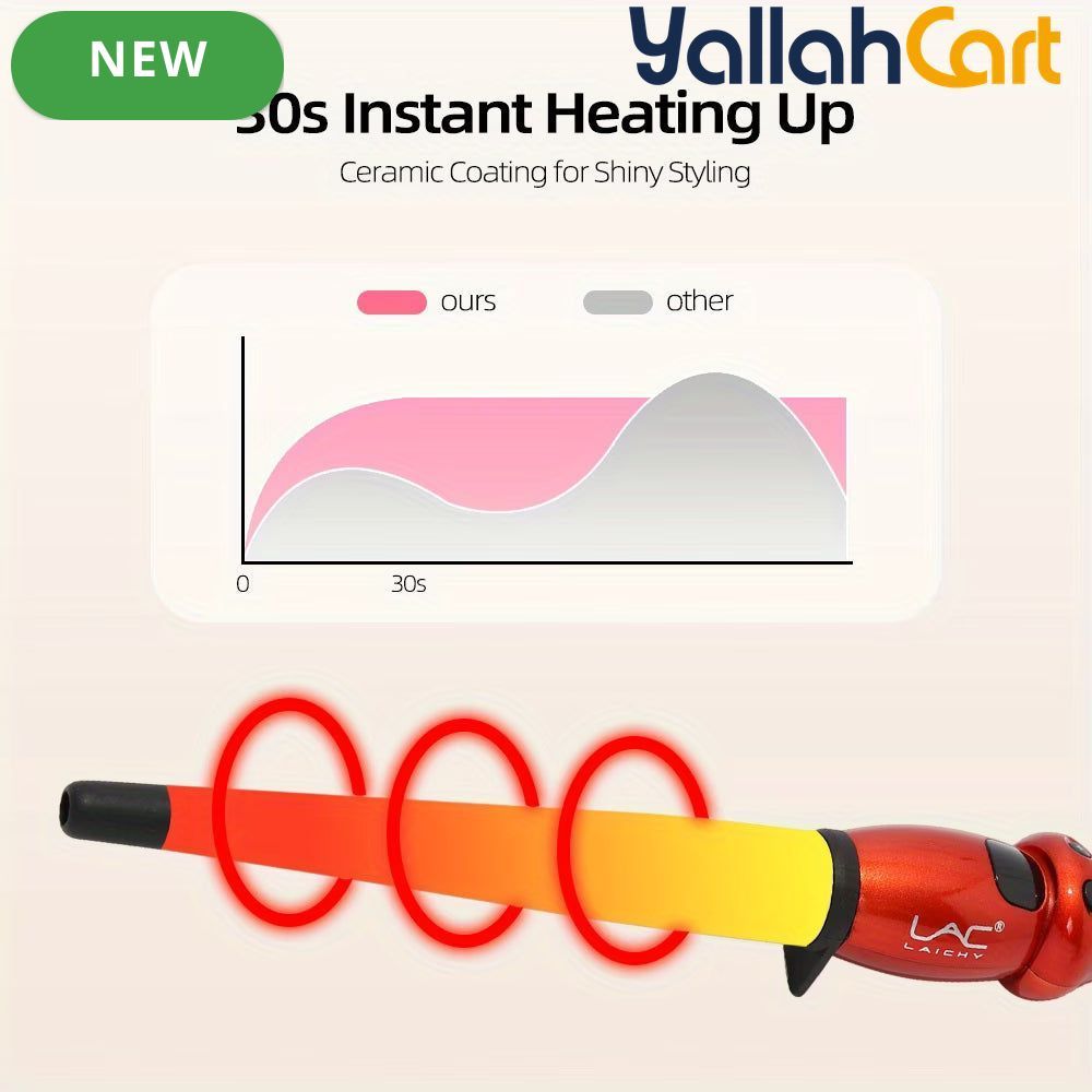 45W Ceramic Hair Straightener & Curler – Black