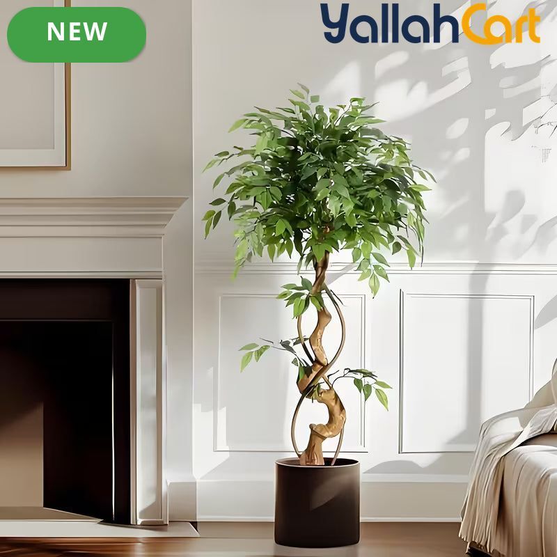 Zvezvia Artificial Ficus Tree – Realistic Faux Plant for Indoor & Outdoor Décor