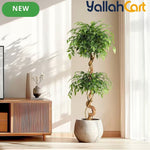 Zvezvia Artificial Ficus Tree – Realistic Faux Plant for Indoor & Outdoor Décor