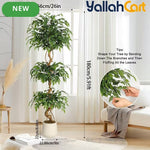 Zvezvia Artificial Ficus Tree – Realistic Faux Plant for Indoor & Outdoor Décor