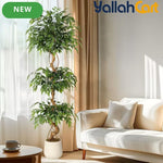 Zvezvia Artificial Ficus Tree – Realistic Faux Plant for Indoor & Outdoor Décor