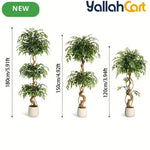 Zvezvia Artificial Ficus Tree – Realistic Faux Plant for Indoor & Outdoor Décor