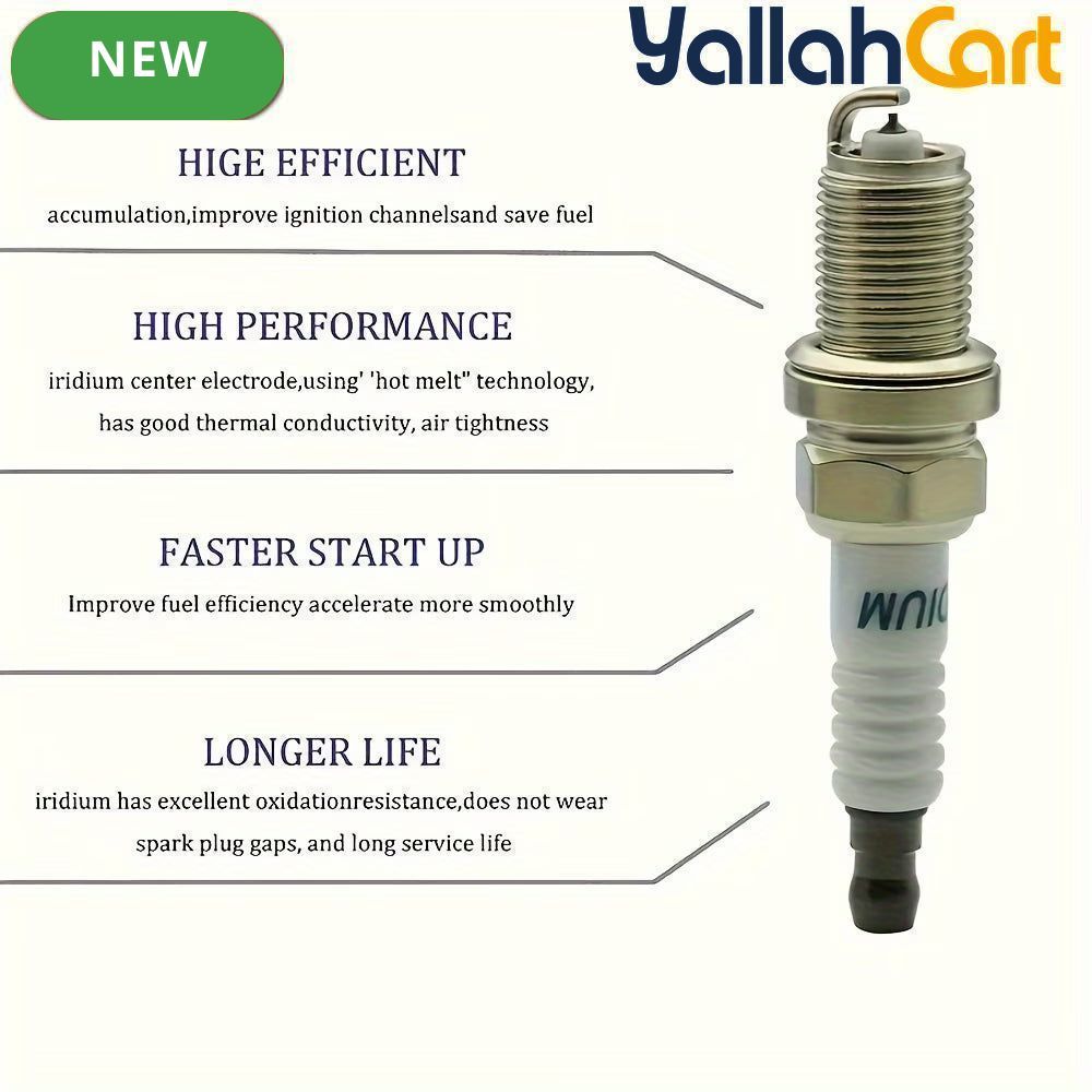4 Pieces IK20 5304 Iridium Power Spark Plugs for Select Vehicles