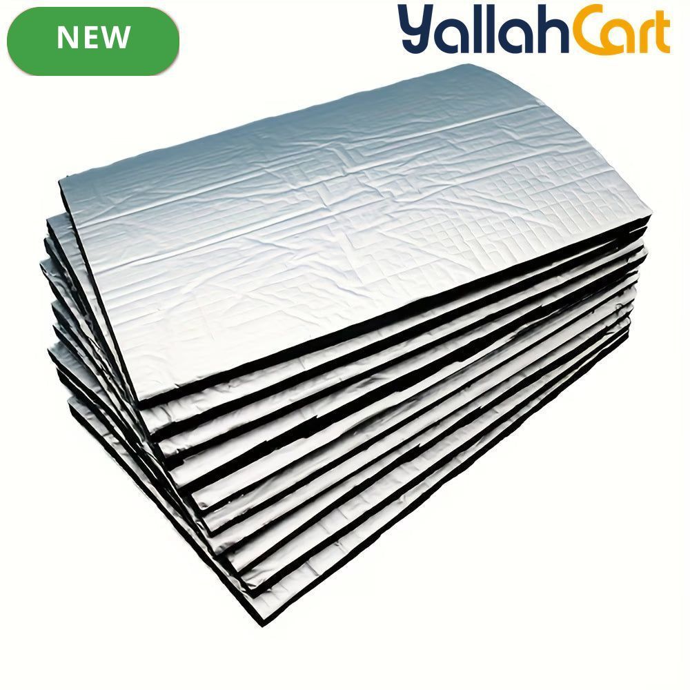 10 Pieces Car Hood Sound Deadening Panels 5mm Thermal Insulation