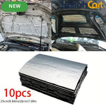 10 Pieces Car Hood Sound Deadening Panels 5mm Thermal Insulation